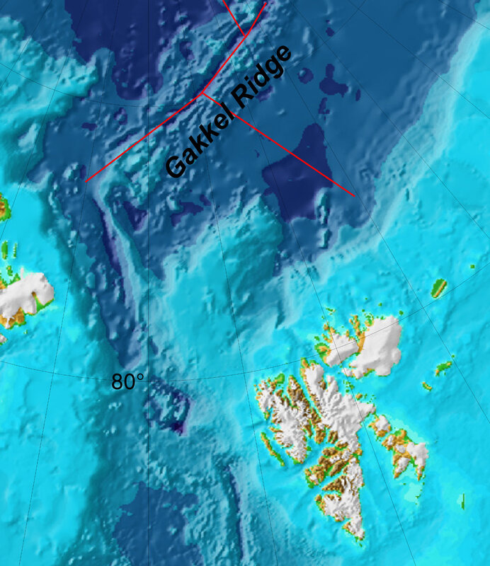 Gakkel Ridge map