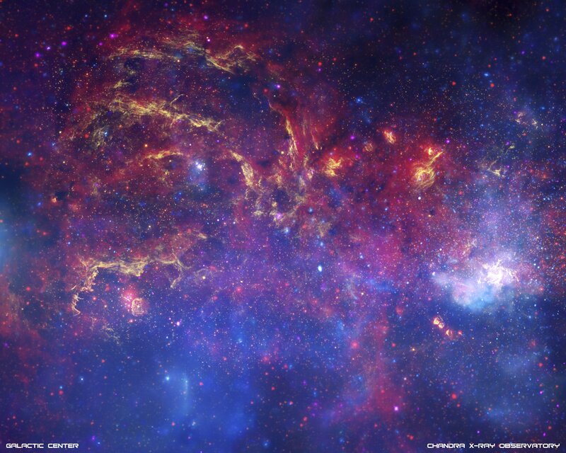 Galactic Center Nebula — Blue