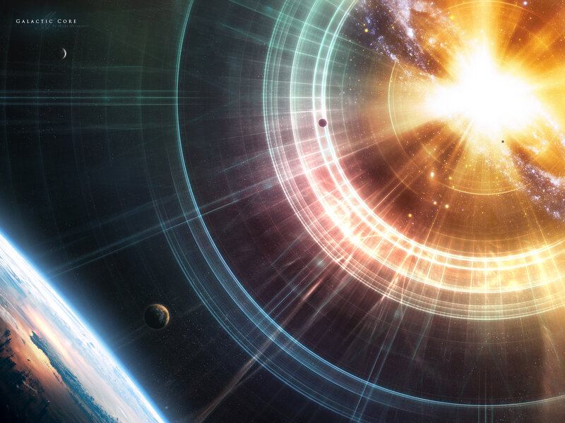 Galactic Core Explosion — Orange
