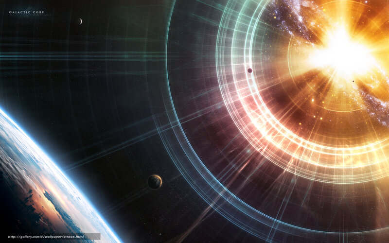 Galactic Core Space Scene