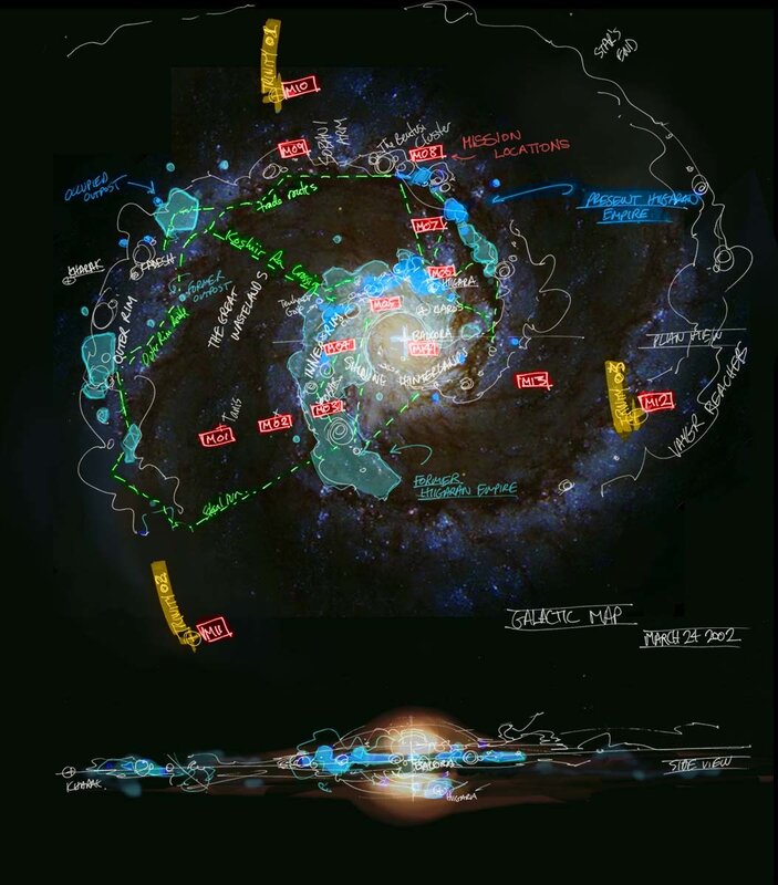 Galactic map of the Higaran Empire