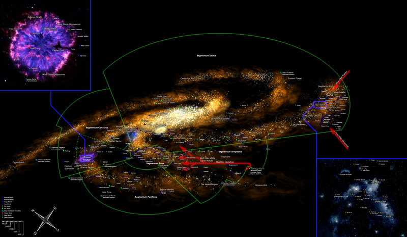 Galactic map of the Star Wars universe