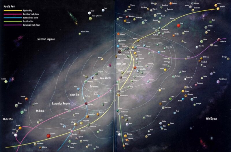 Galactic Trade Routes Map