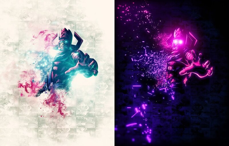Galactus Character — Purple