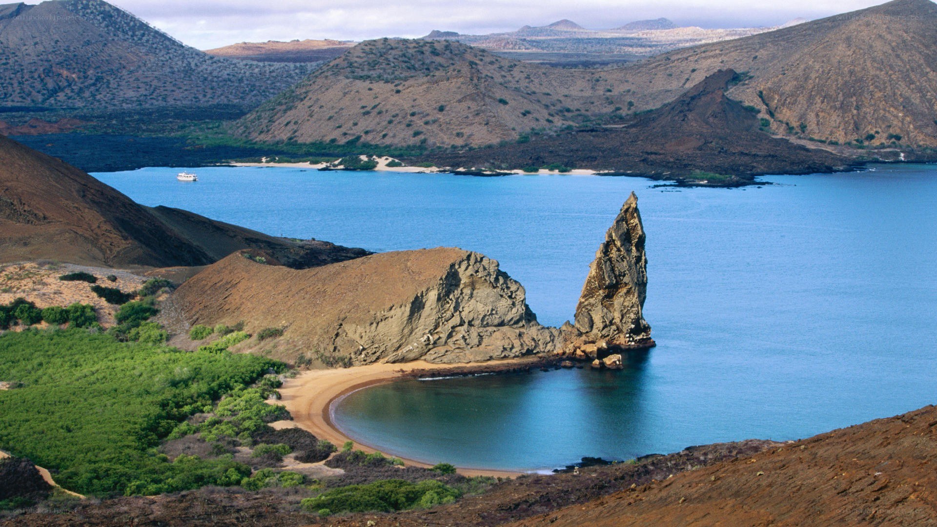Galapagos Islands coastal view