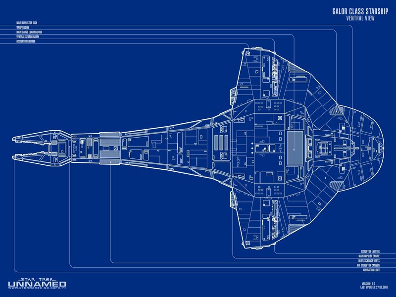 Galar Class Starship Blueprint