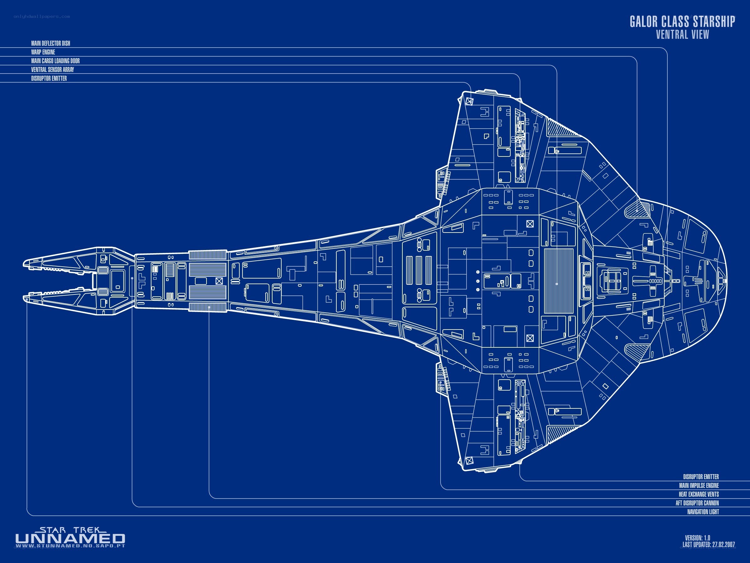 Galar Class Starship Blueprint