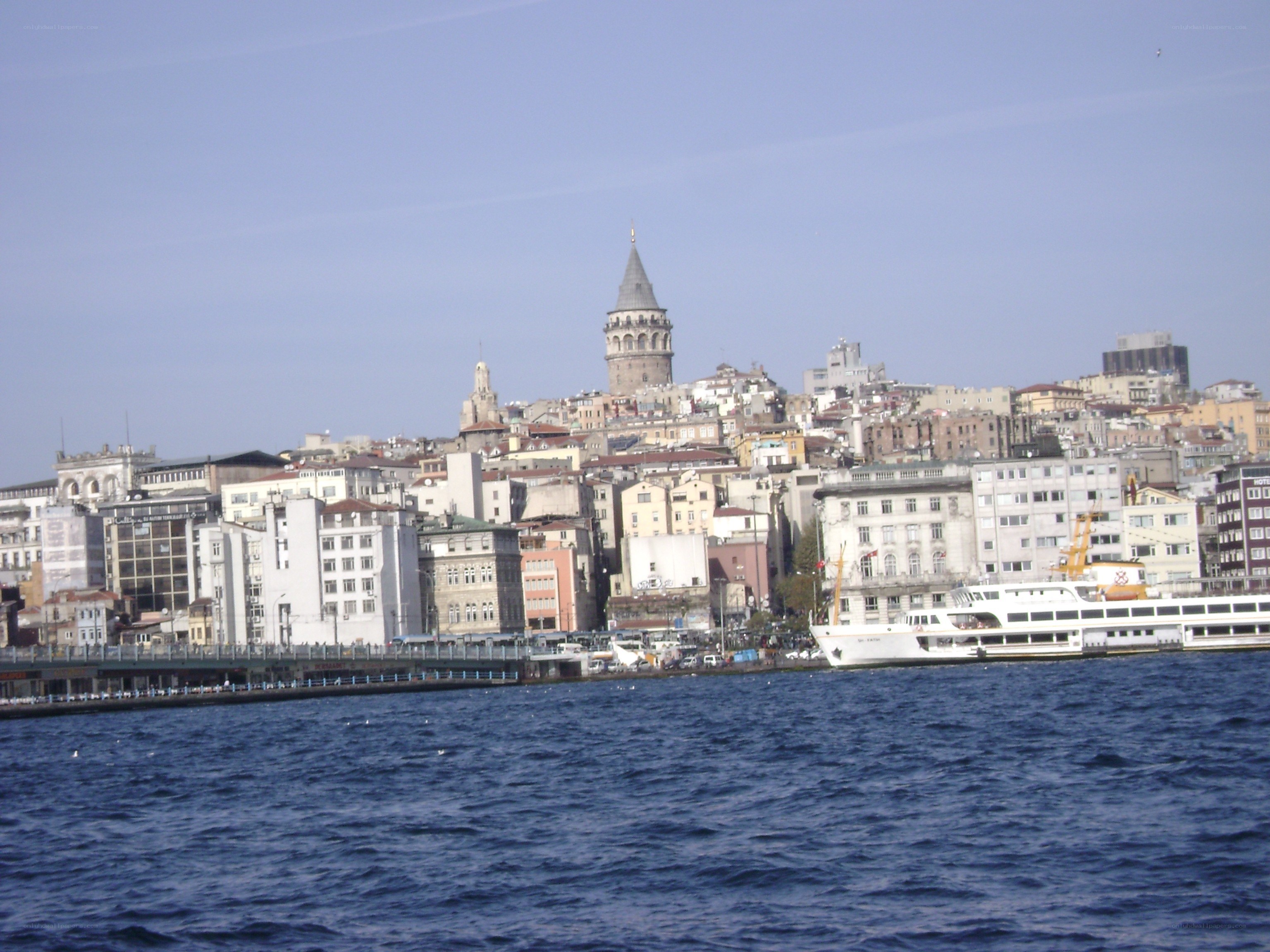 Galata Tower and Istanbul waterfront
