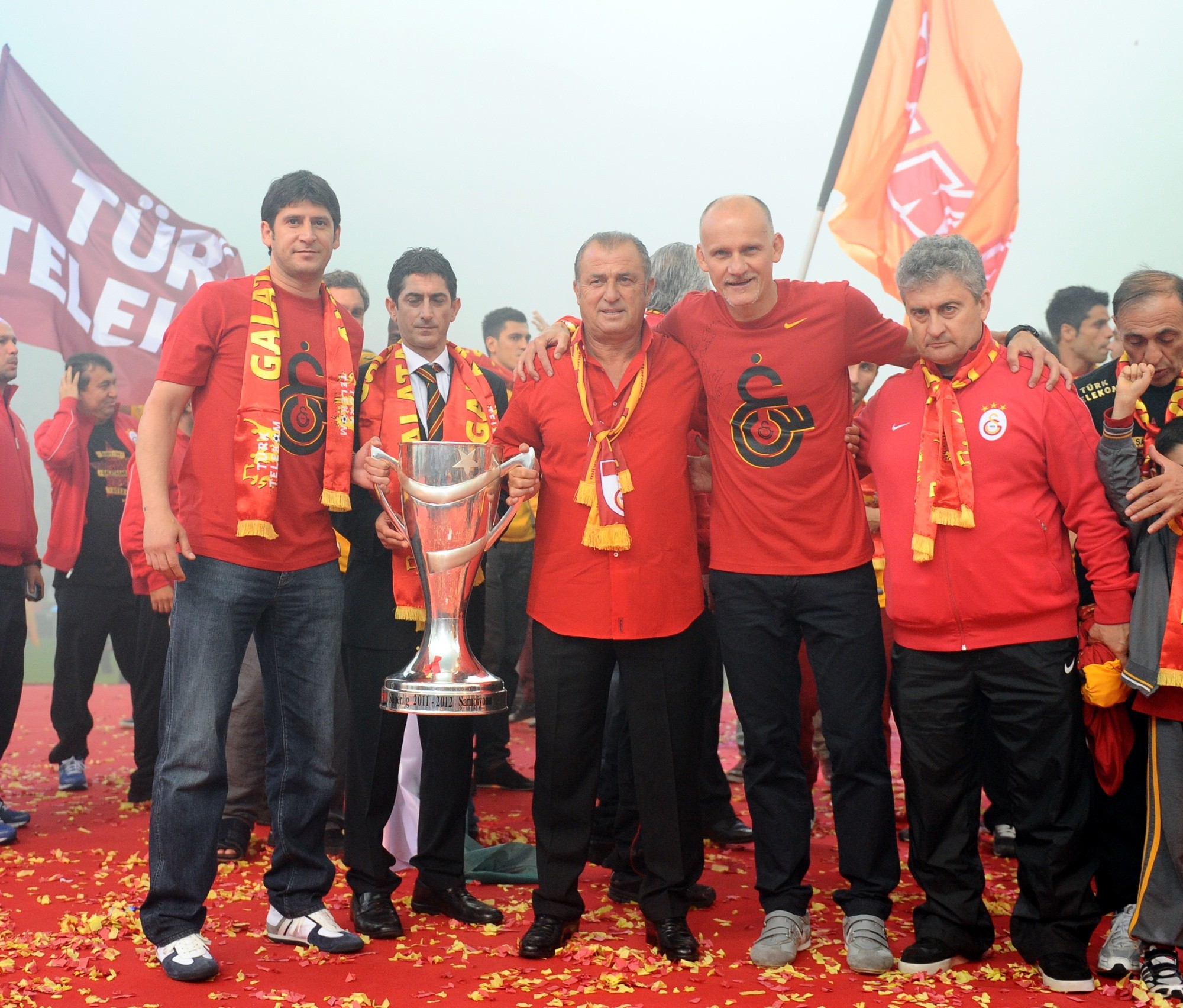Galatasaray celebrates trophy win