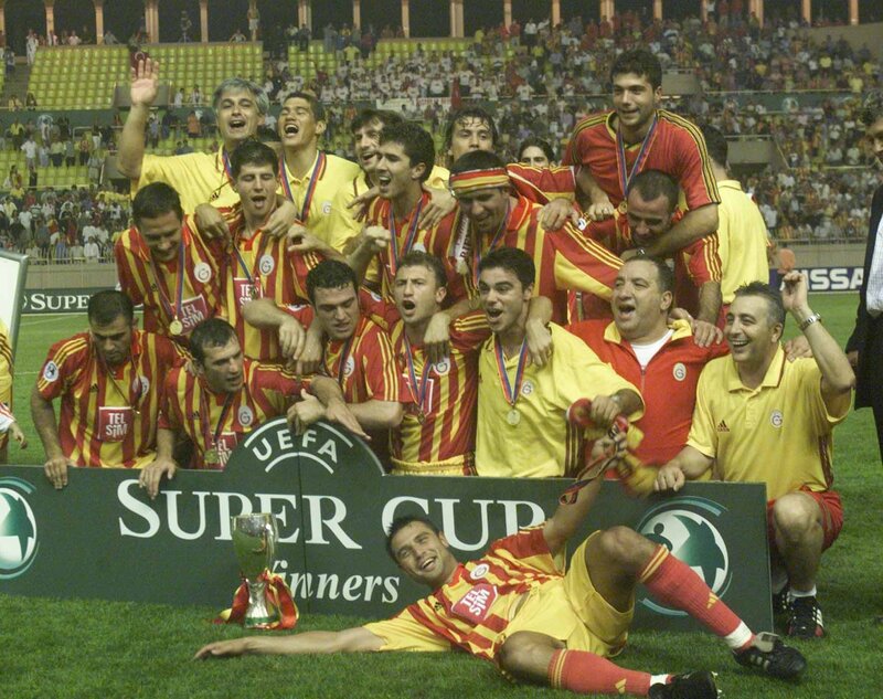 Galatasaray celebrates UEFA Super Cup win