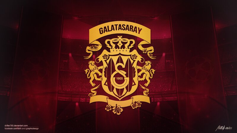 Galatasaray Crest — Red, Dramatic
