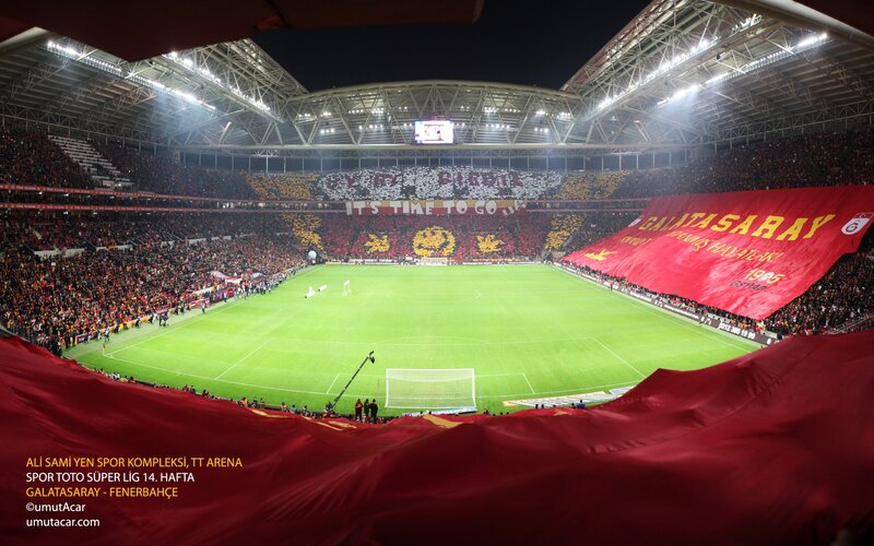 Galatasaray fans at stadium