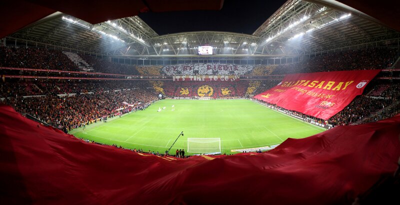 Galatasaray fans at stadium