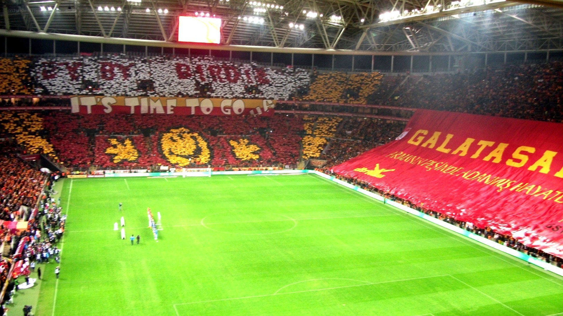 Galatasaray fans at stadium