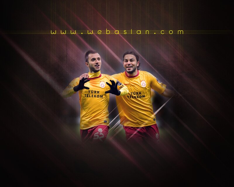 Galatasaray football players celebrating