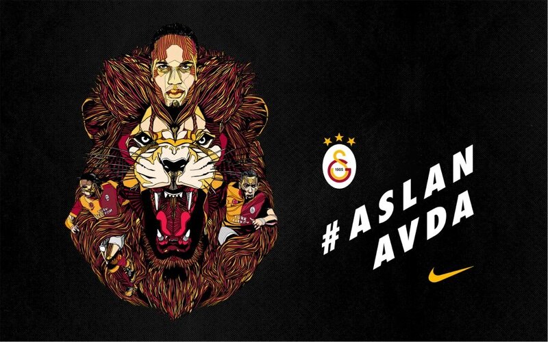 Galatasaray lion artwork