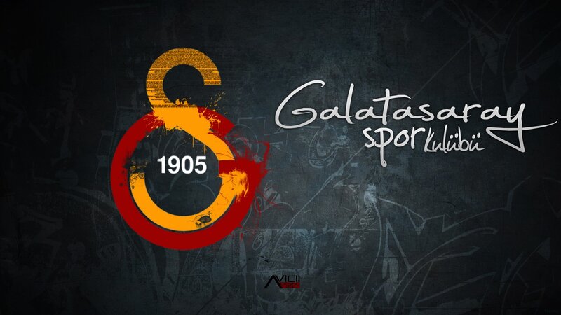 Galatasaray Logo — Black, Dramatic, Digital Art