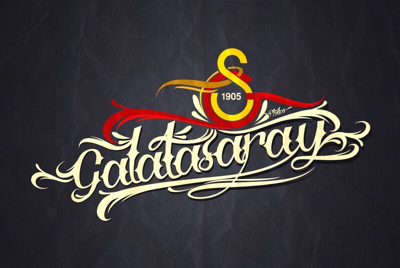 Galatasaray Logo — Black, Dynamic, Vector Art