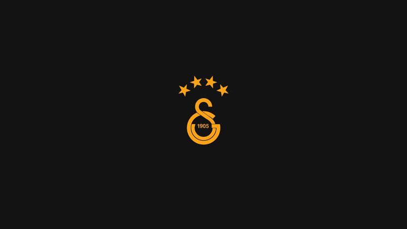 Galatasaray Logo — Black, Minimalist