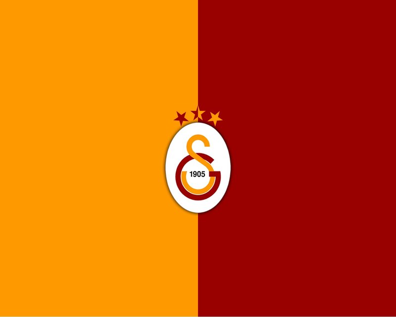 Galatasaray logo on colored background