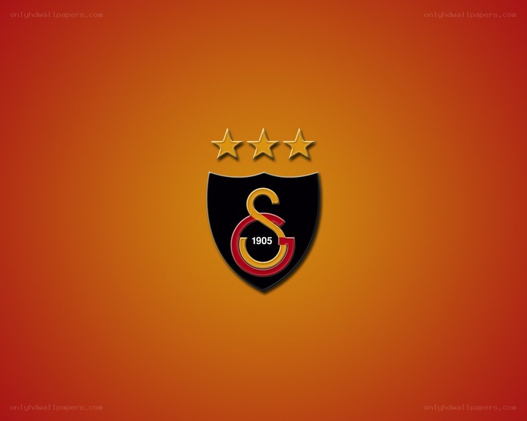 Galatasaray logo on orange background