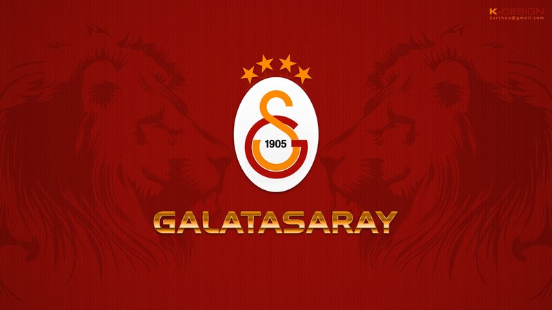 Galatasaray Logo — Red, Bold, Digital Art