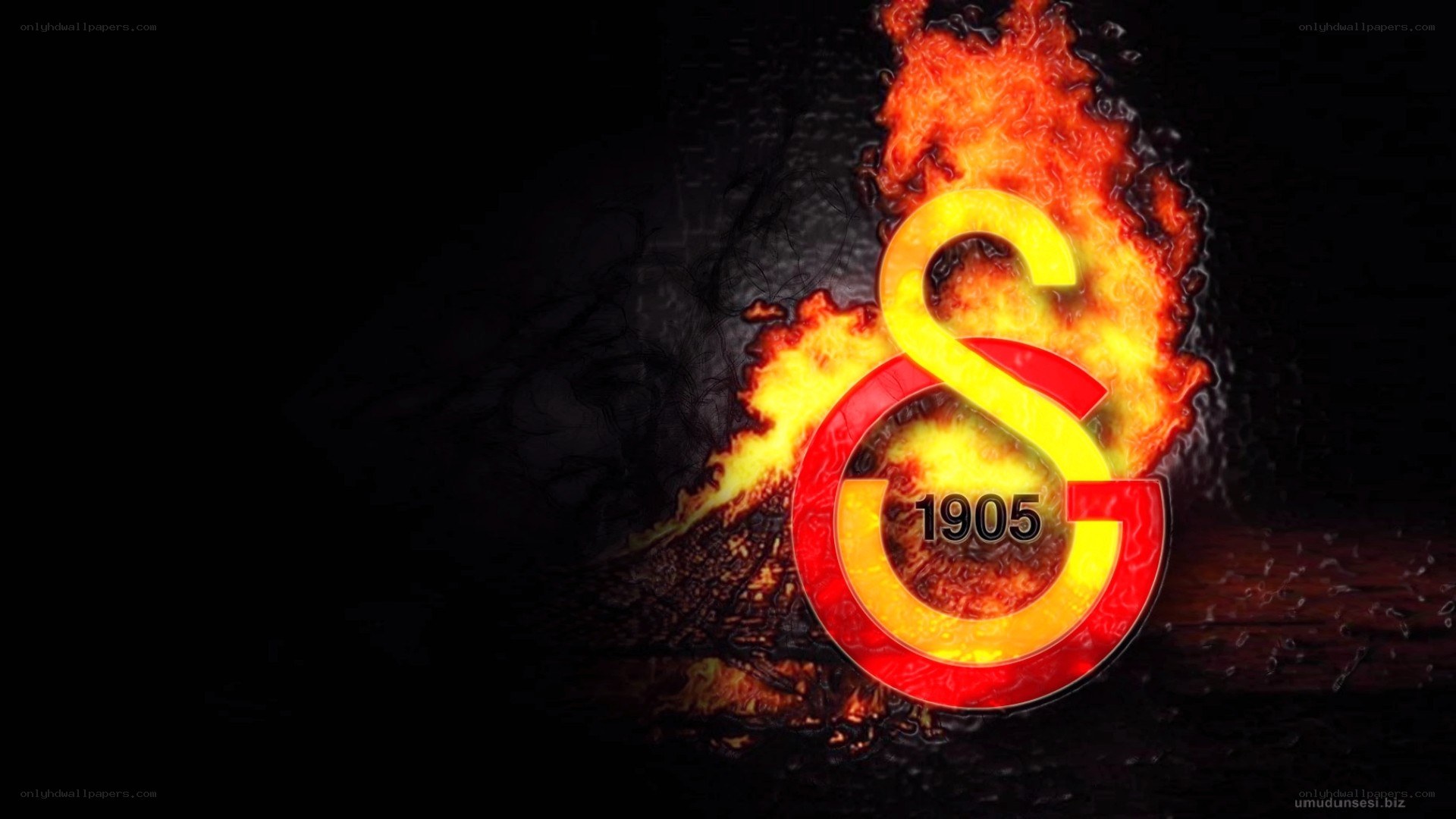 Galatasaray logo with fire