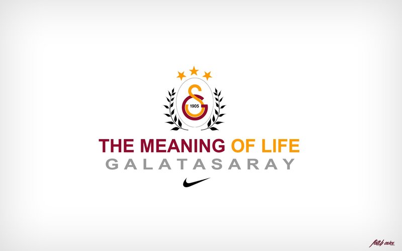 Galatasaray logo with slogan