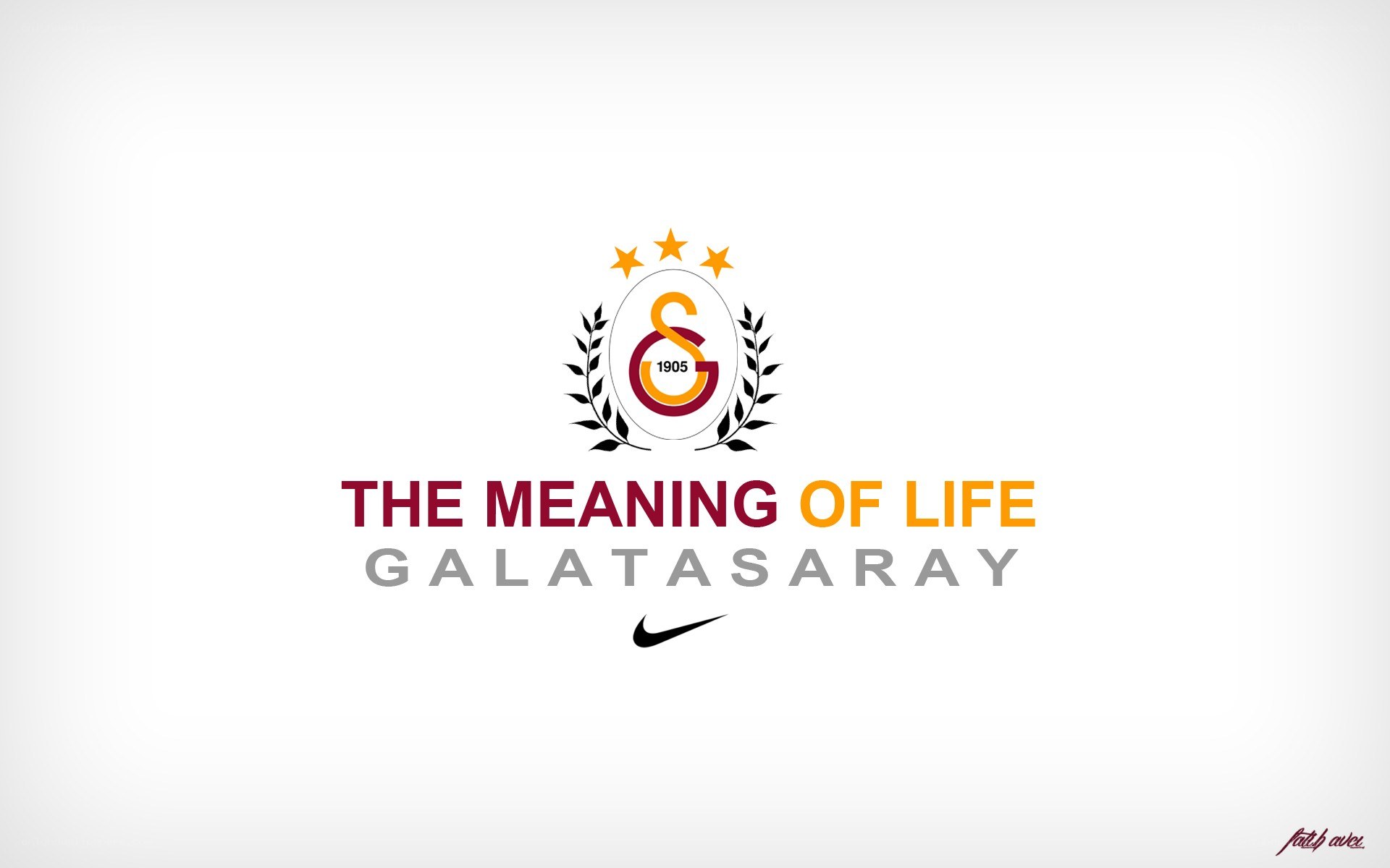 Galatasaray logo with slogan