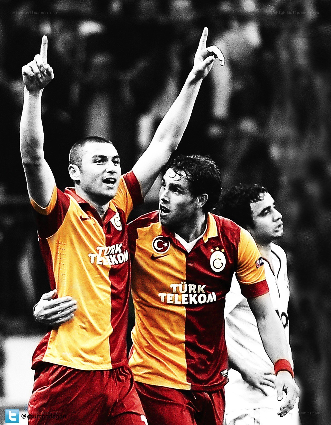 Galatasaray players celebrating