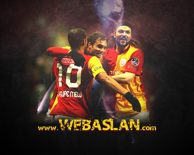 Galatasaray players celebrating