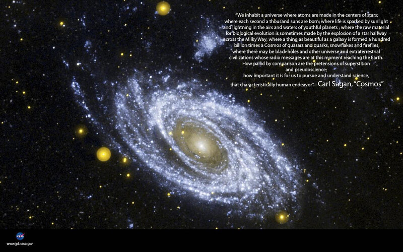 Galaxy and Carl Sagan quote