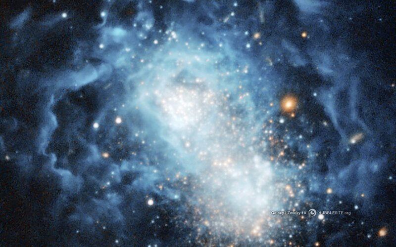 Galaxy and Nebula in Space