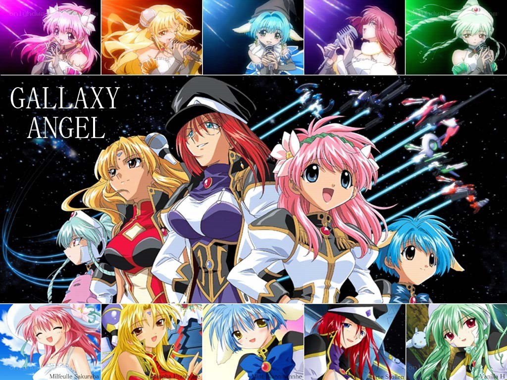 Galaxy Angel anime collage