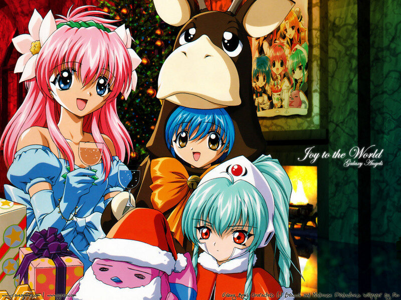 Galaxy Angels Christmas scene