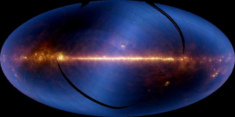 Galaxy Center View — Blue, Dramatic