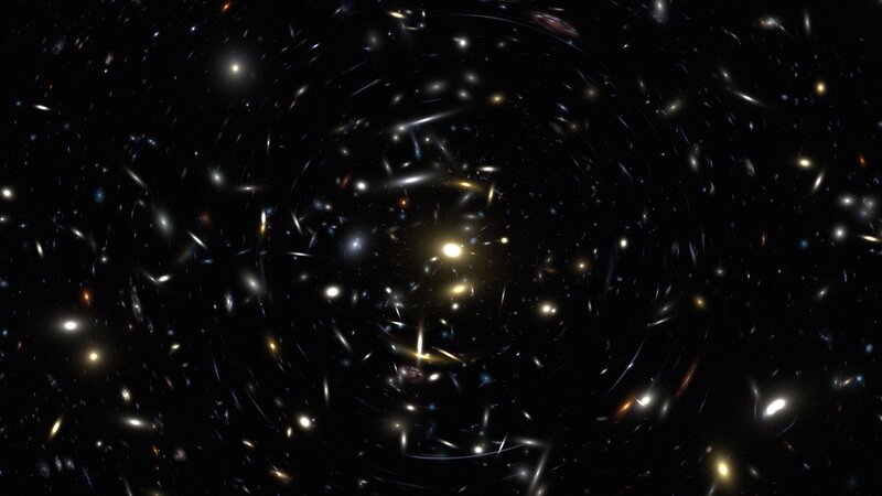 Galaxy Cluster — Black, Cosmic, Night, Photograph