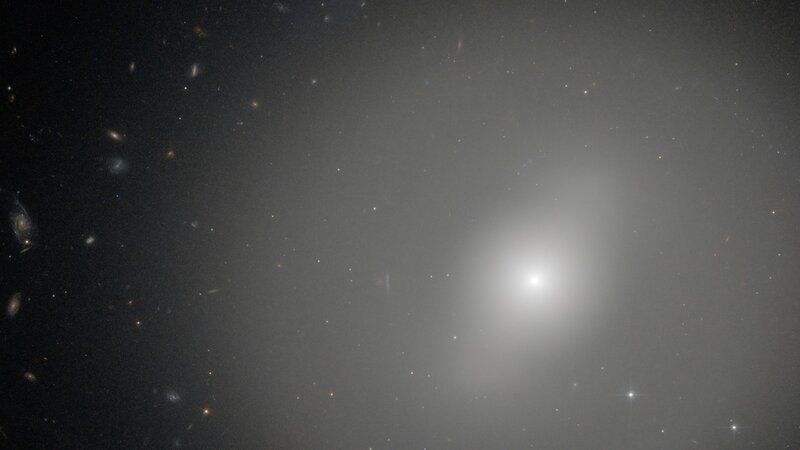 Galaxy cluster in deep space