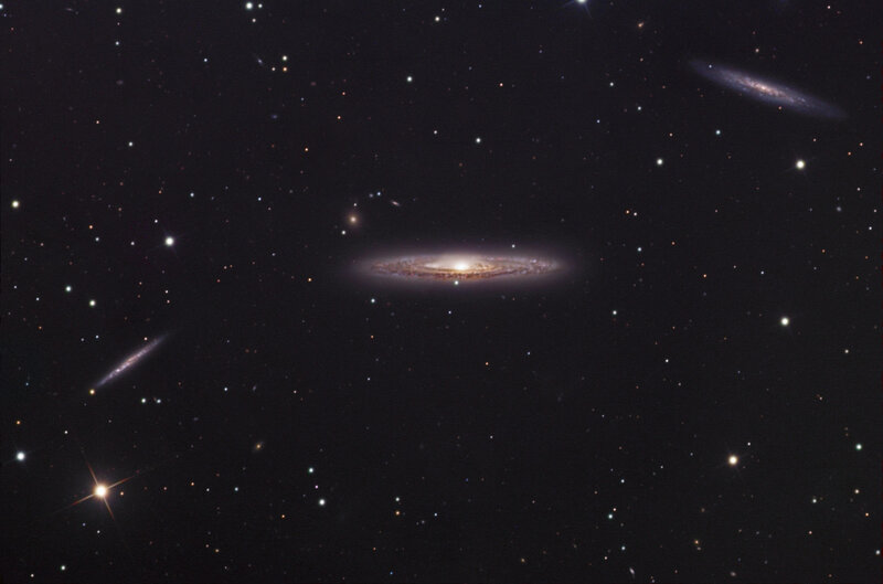 Galaxy cluster in deep space