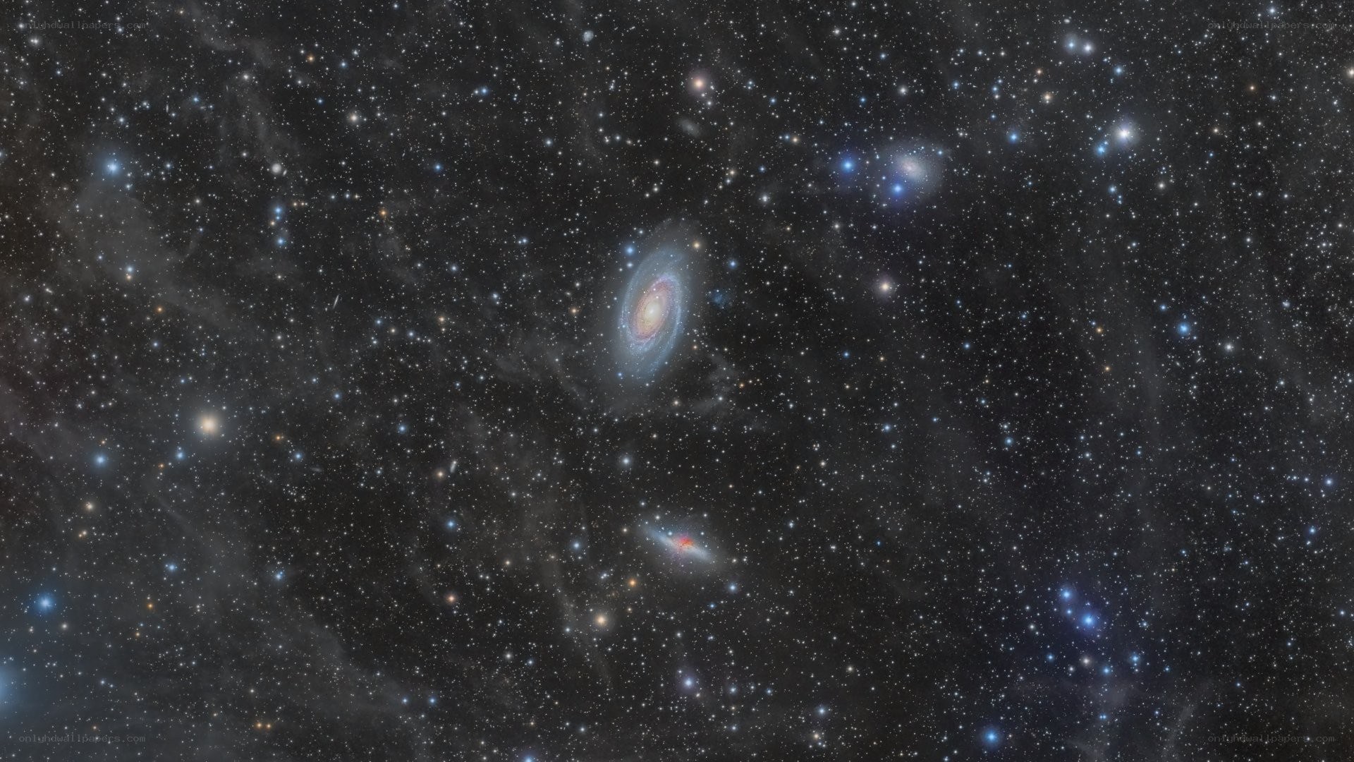 Galaxy cluster in deep space