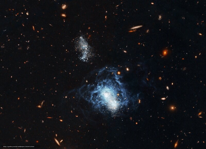 Galaxy cluster in deep space