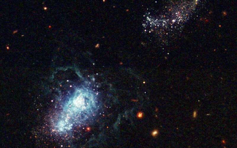 Galaxy Cluster in Space — Black, Cosmic, Photograph, Stars, Nebula, Dust