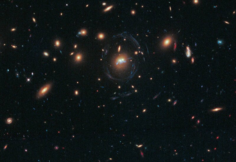 Galaxy Cluster in Space — Black, Cosmic, Photograph, Stars