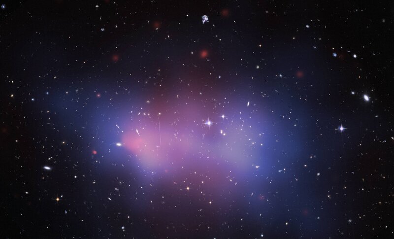 Galaxy Cluster in Space — Purple, Cosmic