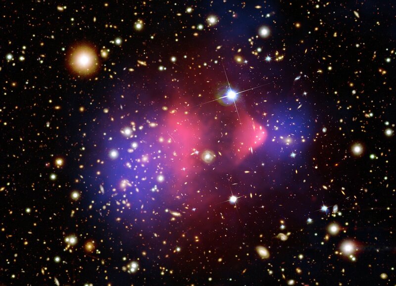 Galaxy Cluster — Purple, Cosmic, Night, Photograph