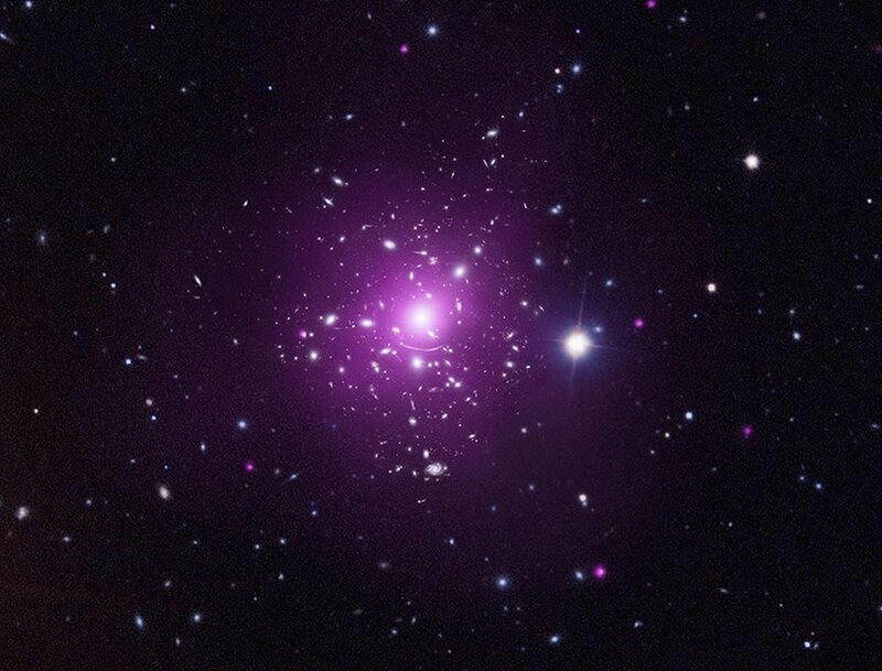 Galaxy Cluster — Purple, Cosmic