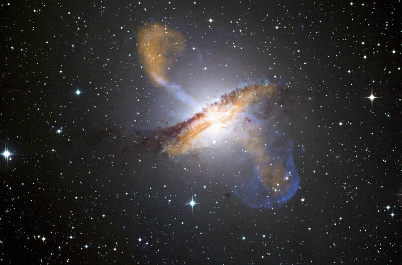 Galaxy Collision — Black, Cosmic