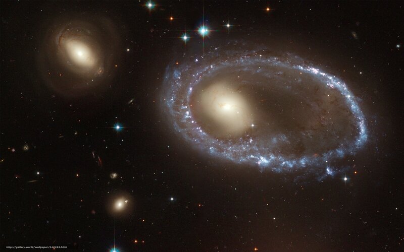 Galaxy Collision — Black, Dramatic, Night