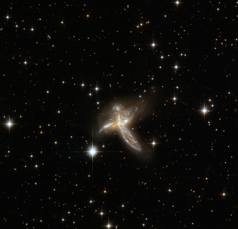 Galaxy Collision — Black