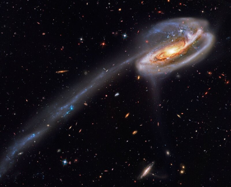 Galaxy Collision — Night